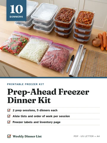 Prep-Ahead Freezer Dinner Kit cover